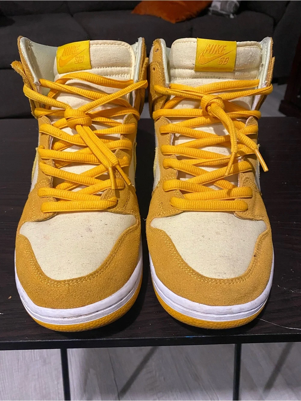 Nike SB Dunk High Pro Fruity Pack Pineapple Skate Shoes Men's US 11.5